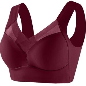 Womens Bra Seamless Sexy Push Up Wireless Bra Posture Correcting Bra